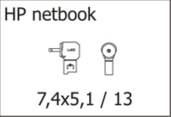Размер штекера для ноутбука HP netbook