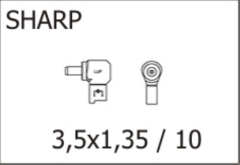 Размер штекера для ноутбука SHARP